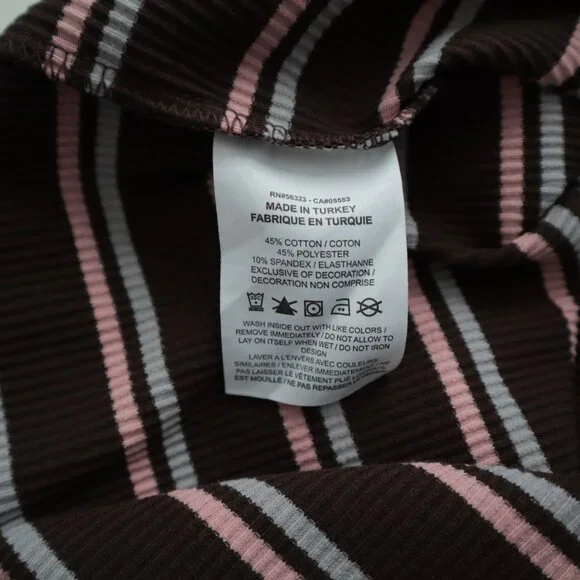 Nike Ribbed Square Neck Striped Maxi Dress | XL - Picture 5 of 7